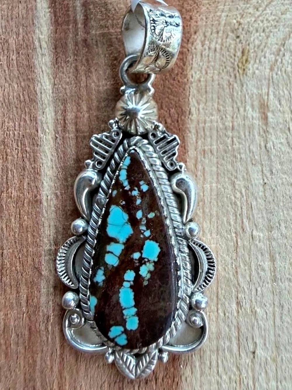 Sterling Silver Turquoise Pendant Necklace